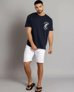 Salty Life Mariner's Grave T-Shirt Navy