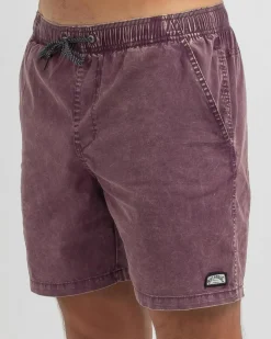 Billabong Mario 2.0 Elastic Walk Shorts Burgundy Hot