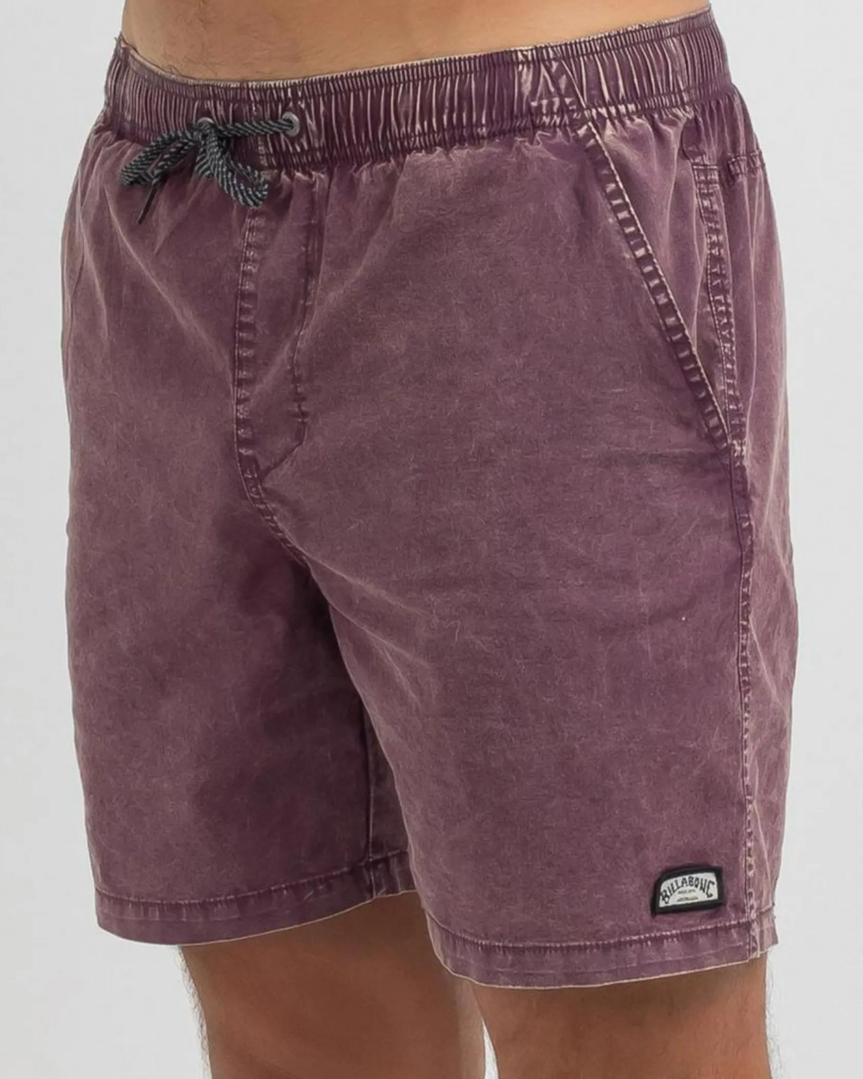 Billabong Mario 2.0 Elastic Walk Shorts Burgundy Hot