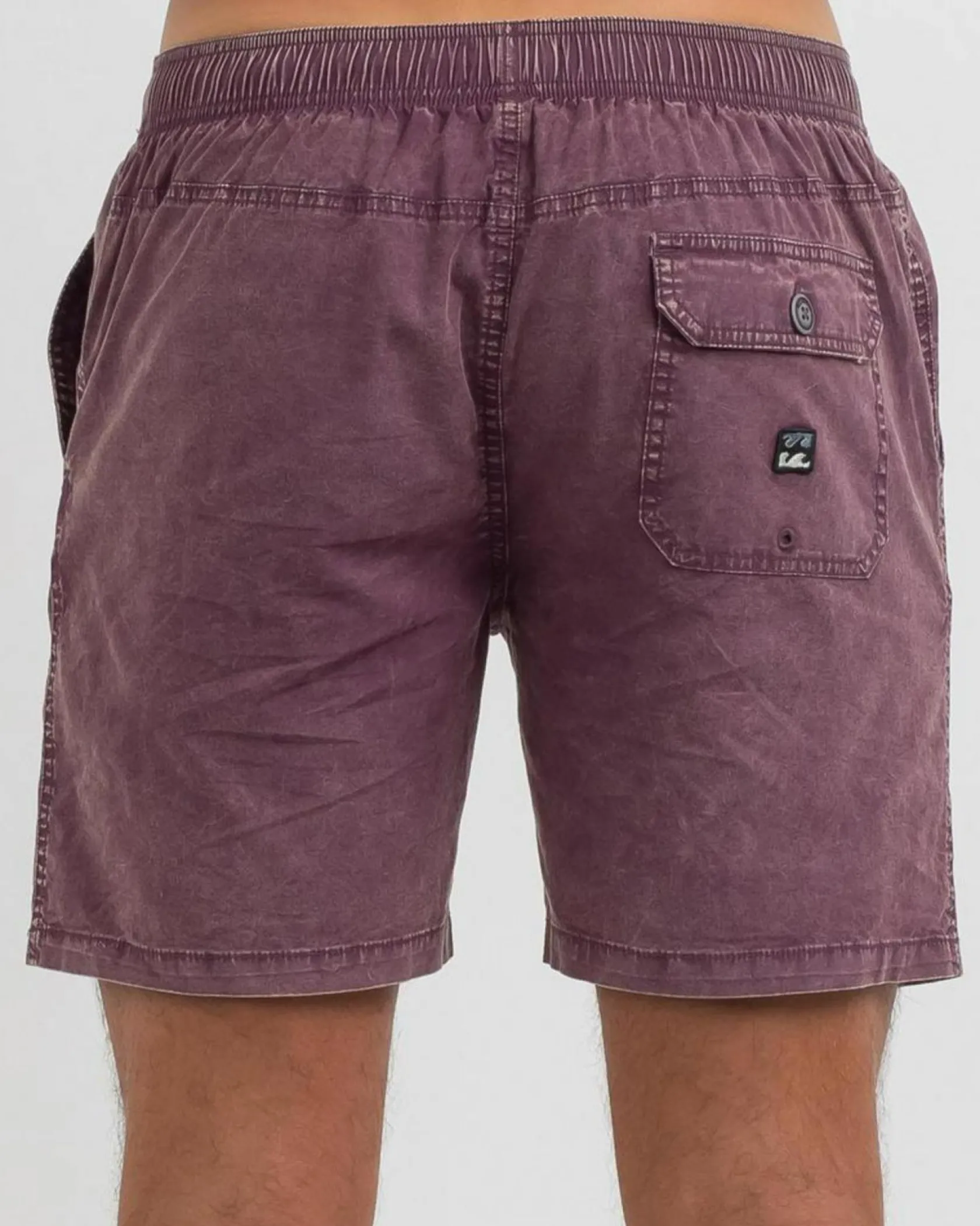 Billabong Mario 2.0 Elastic Walk Shorts Burgundy Hot