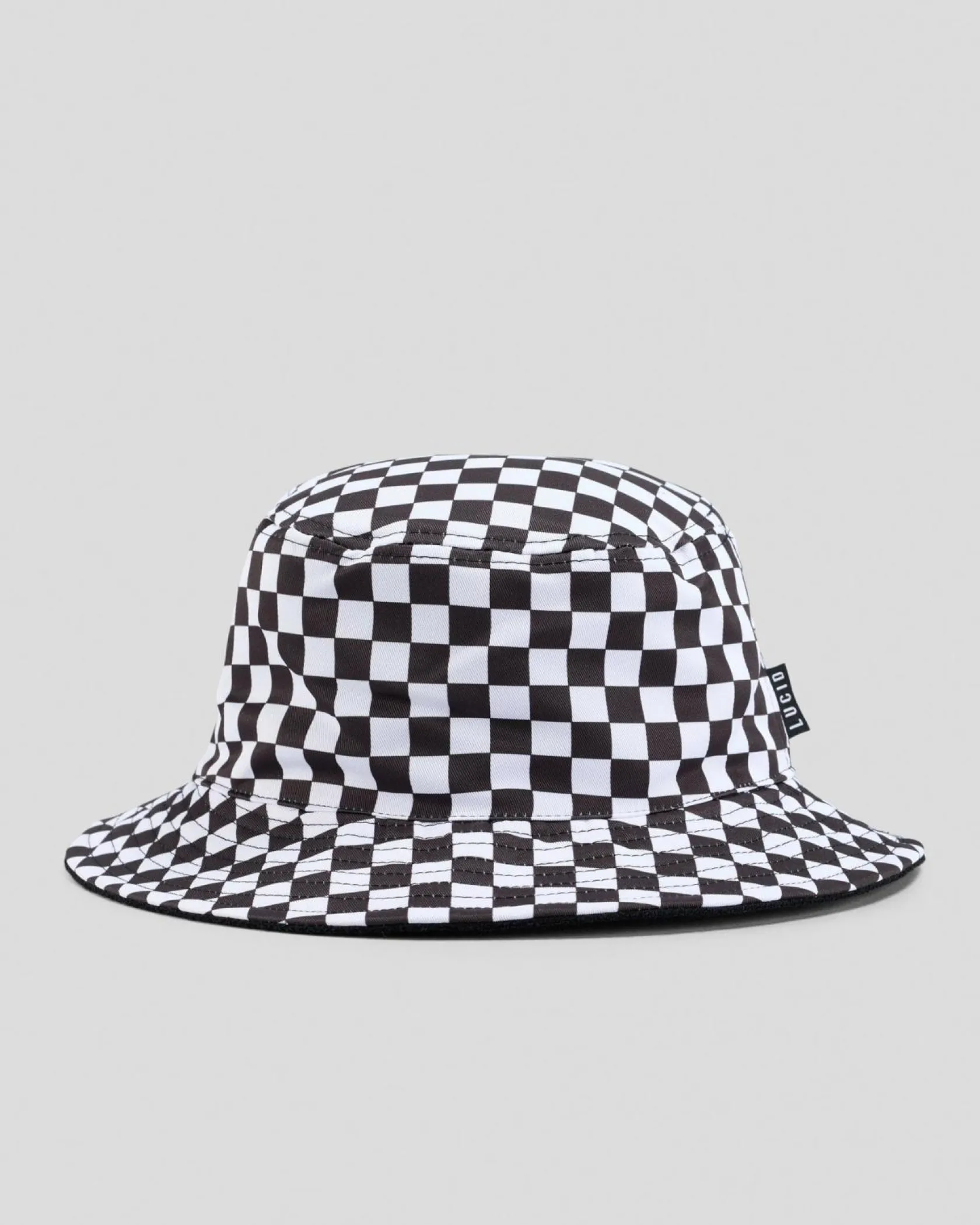 Lucid Masquerade Bucket Hat Black/white Checkerboard Sale
