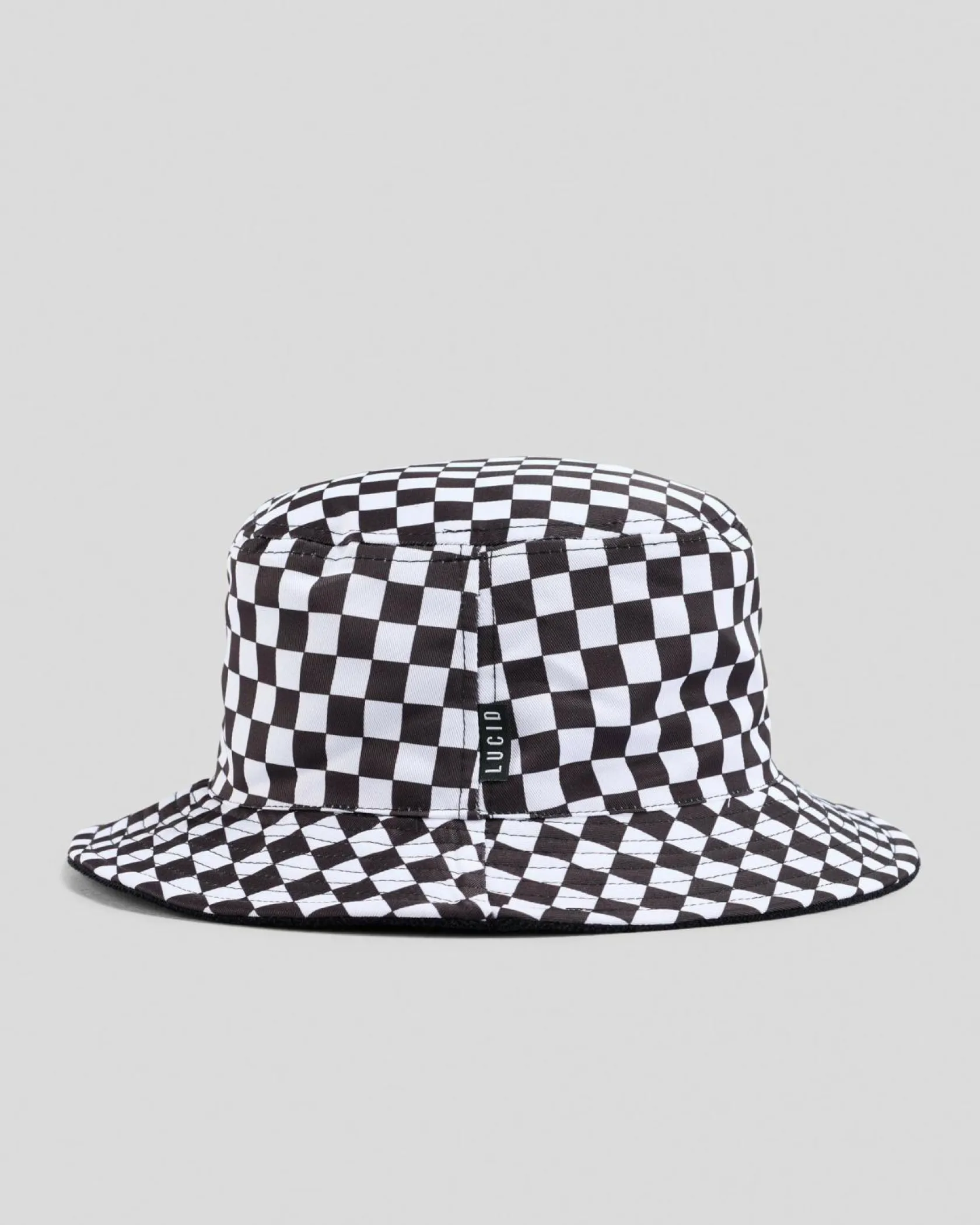 Lucid Masquerade Bucket Hat Black/white Checkerboard Sale