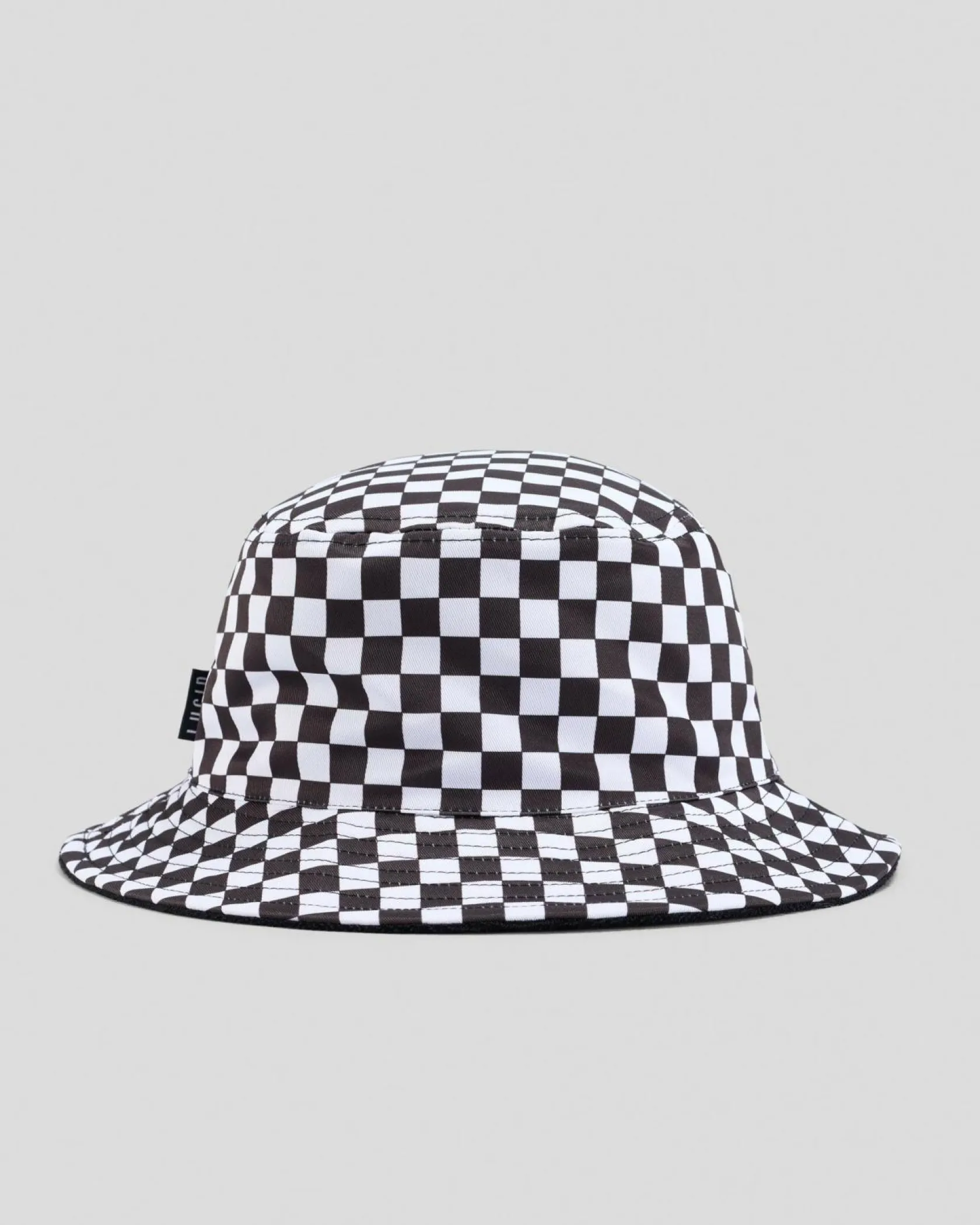 Lucid Masquerade Bucket Hat Black/white Checkerboard Sale
