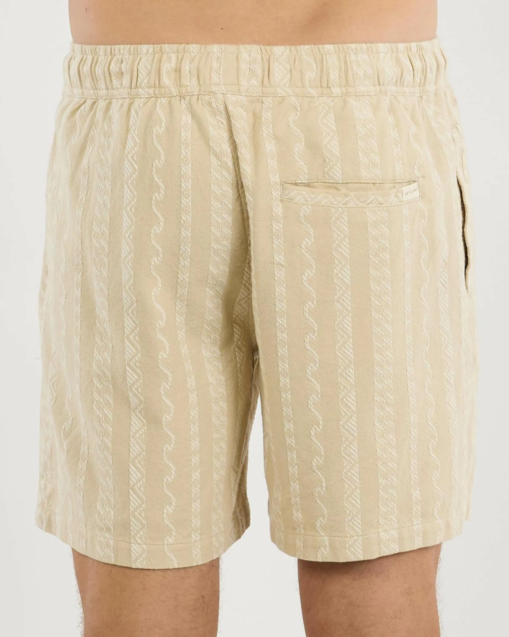 Skylark Mechanism Elastic Waist Shorts Sand New