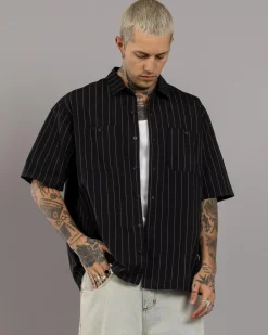 Rip Curl Medina Rip Script Short Sleeve Shirt Black Sale