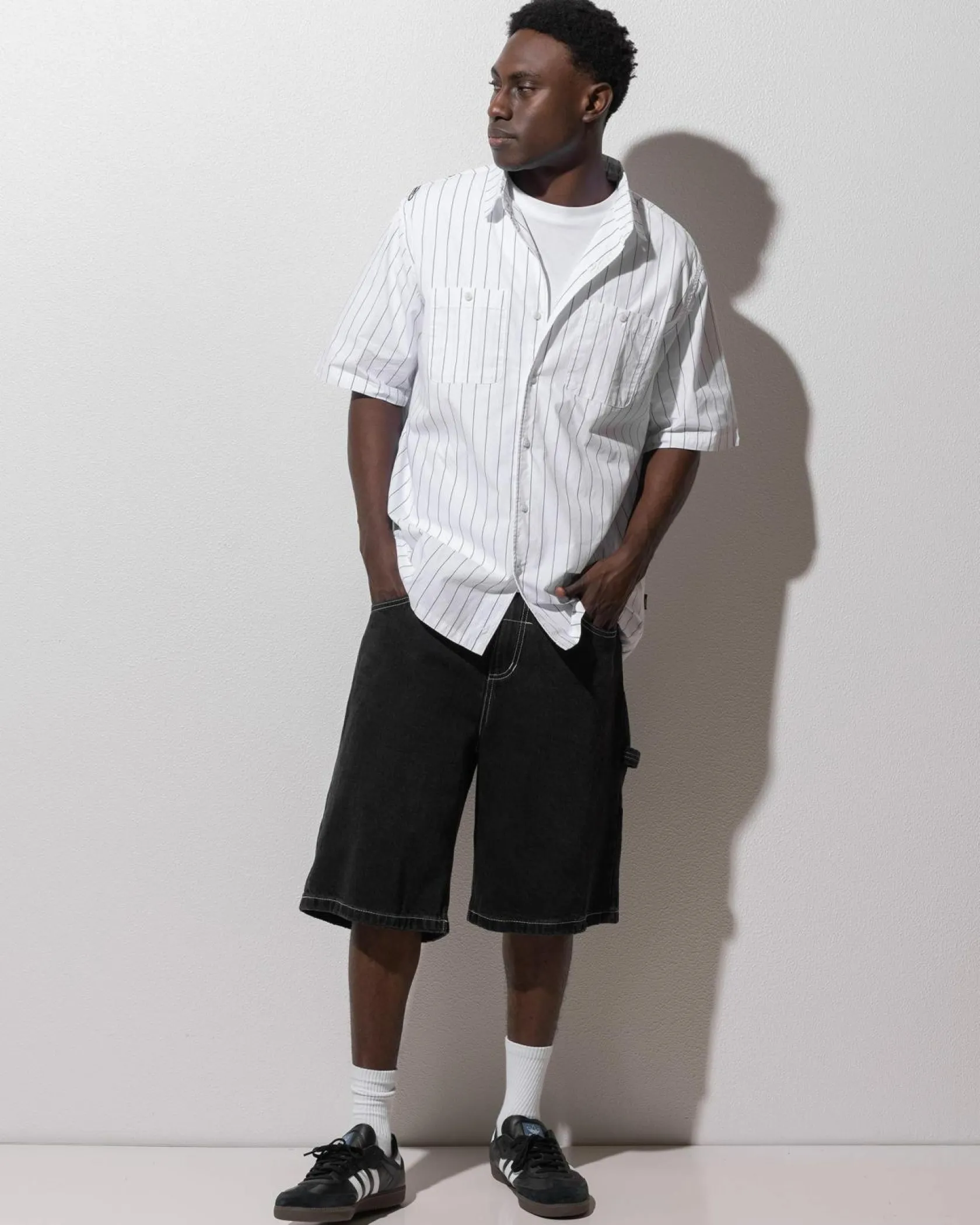 Rip Curl Medina Rip Script Short Sleeve Shirt White Hot