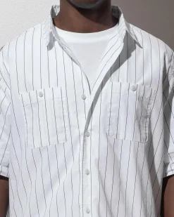 Rip Curl Medina Rip Script Short Sleeve Shirt White Hot