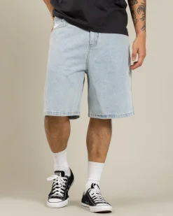 Rip Curl Medina Script Denim Walk Shorts Bleached Blue Online