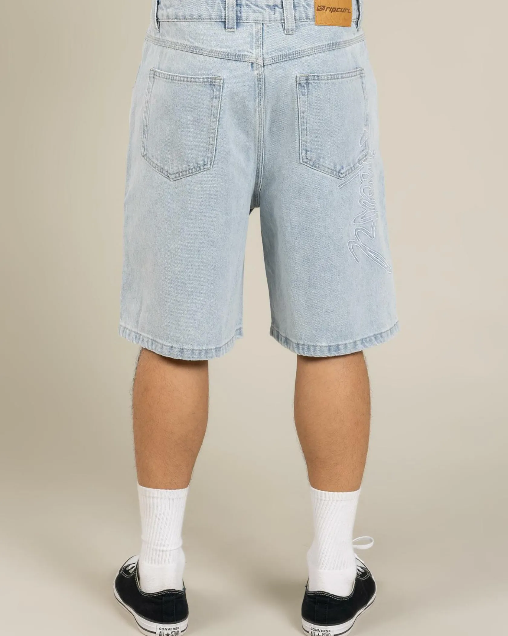 Rip Curl Medina Script Denim Walk Shorts Bleached Blue Online