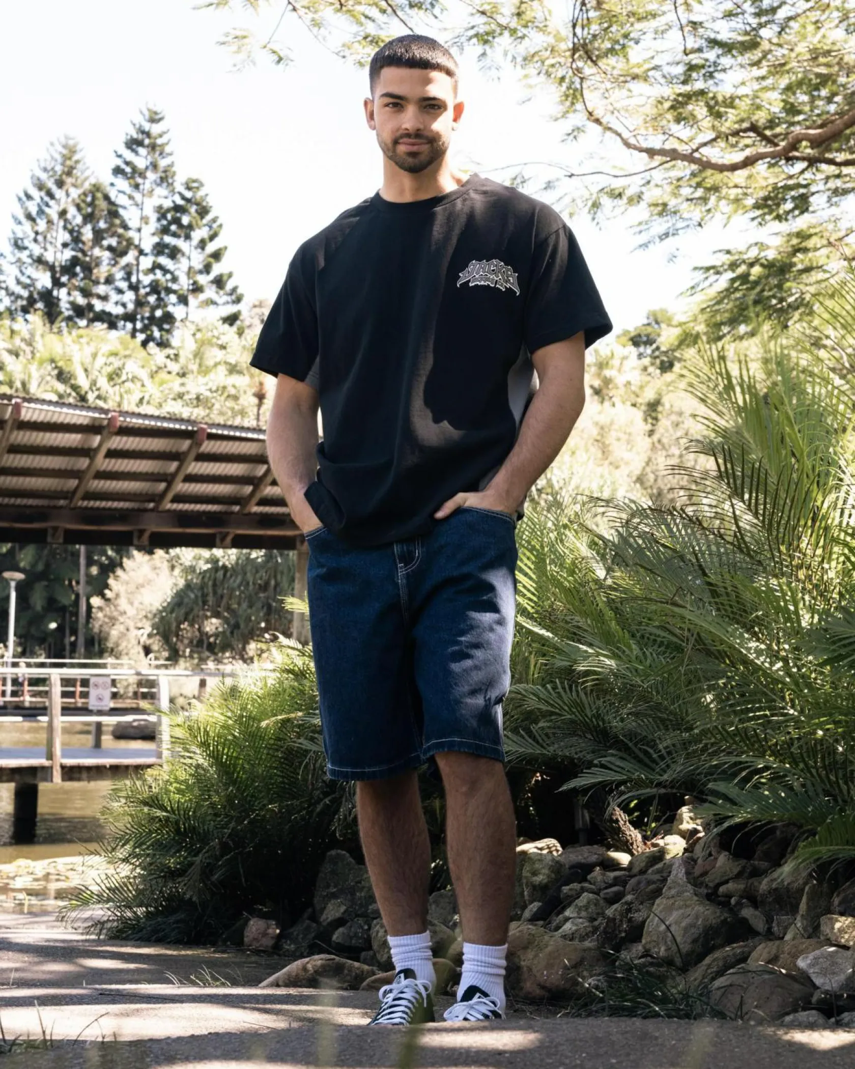 Rip Curl Medina Script Denim Walk Shorts True Indigo Outlet