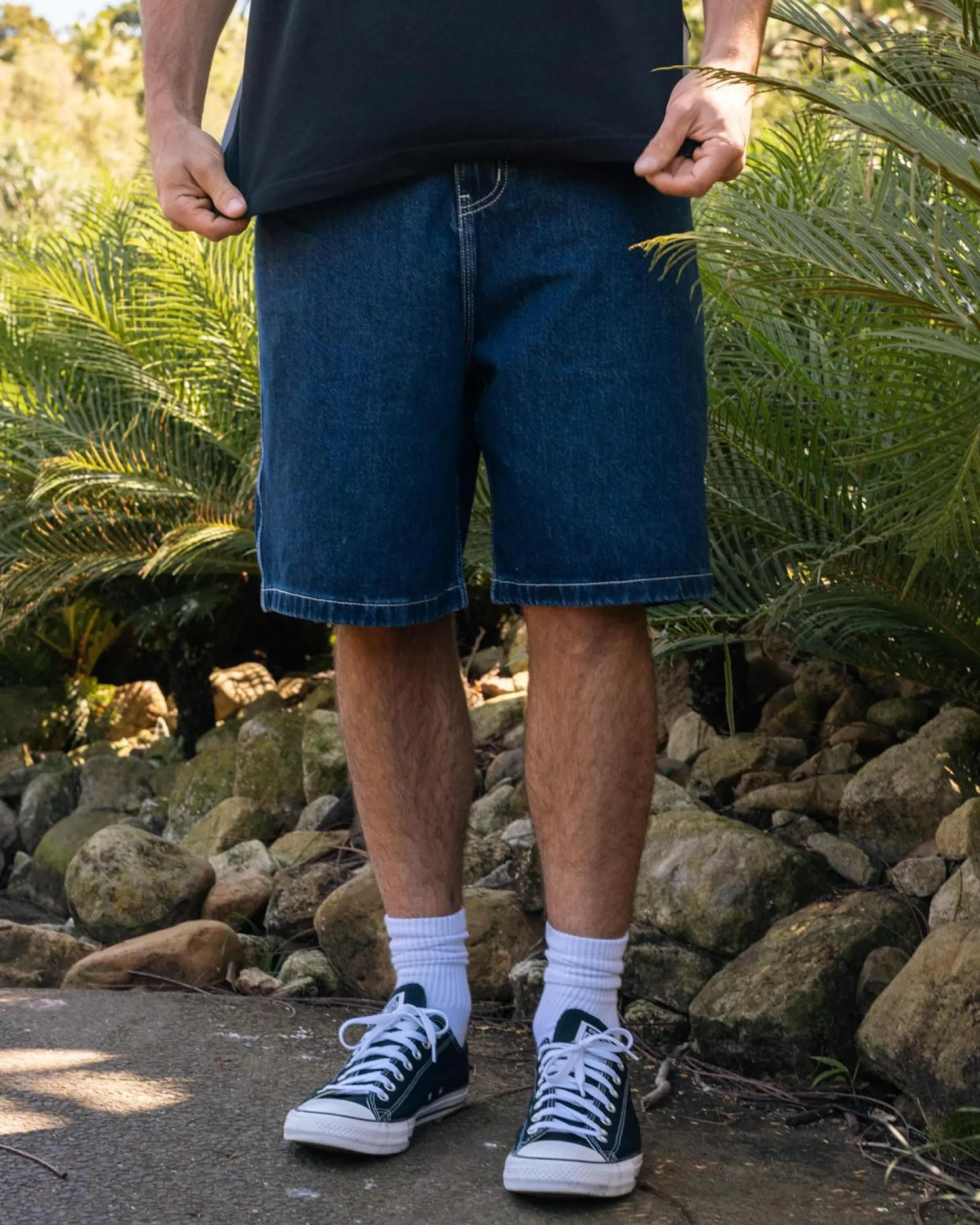 Rip Curl Medina Script Denim Walk Shorts True Indigo Outlet