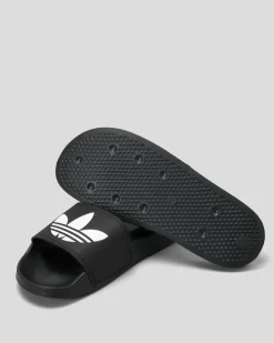 adidas Mens' Adilette Lite Slides Core Black/ftwr White/black Clearance