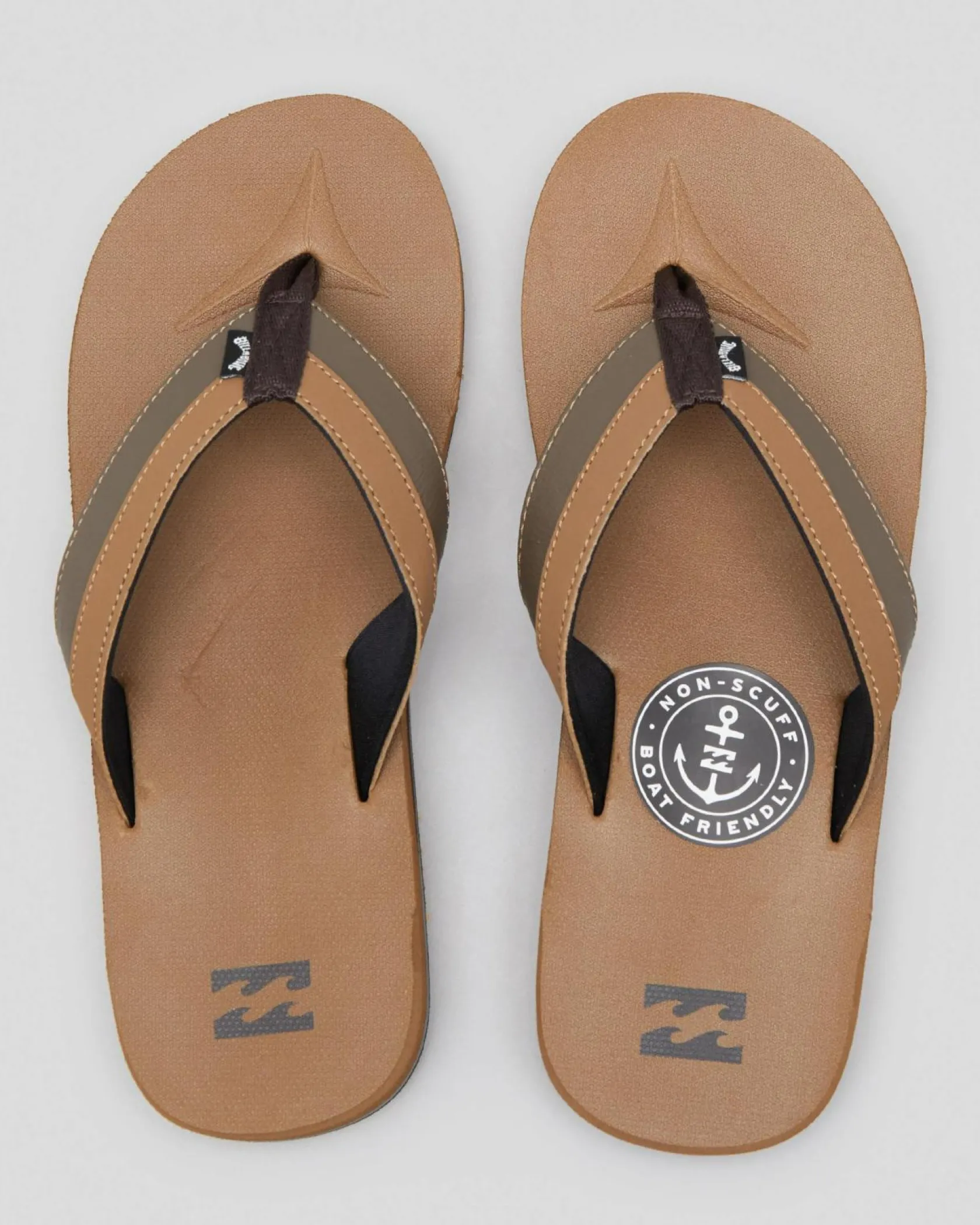 Billabong Mens' All Day Impact Thongs Camel Online