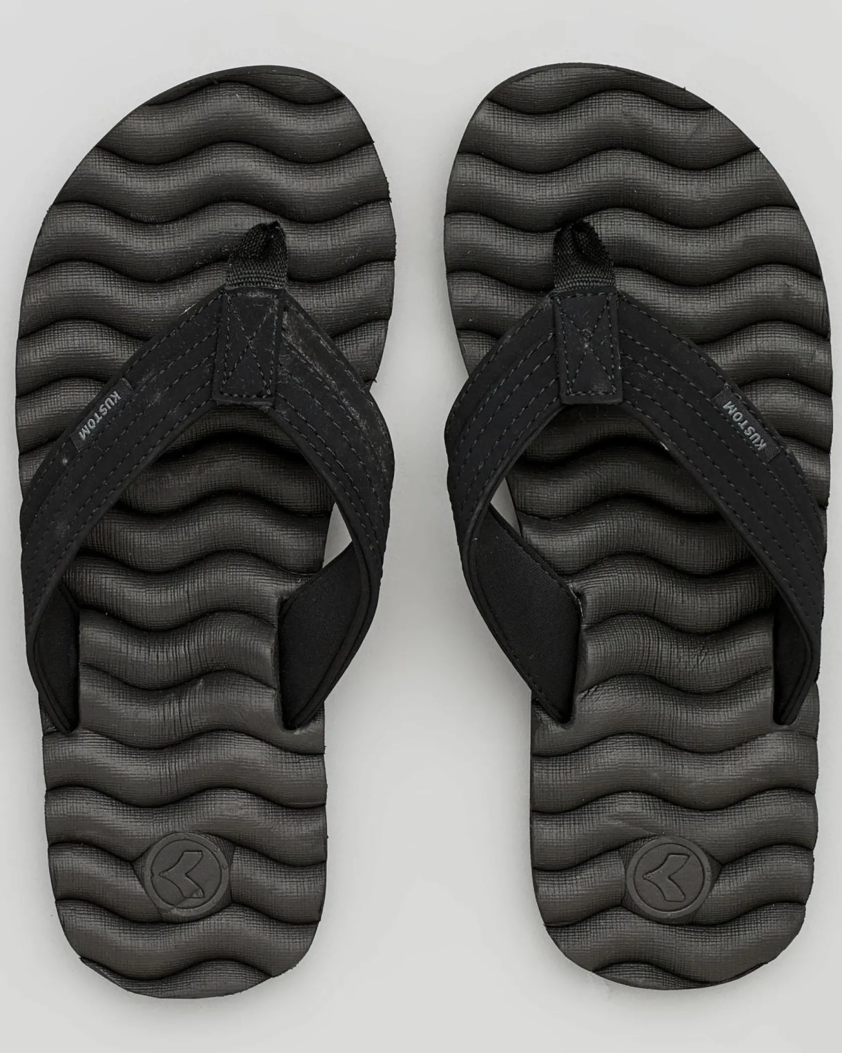 Kustom Mens' Hummer III Thongs All Black Best