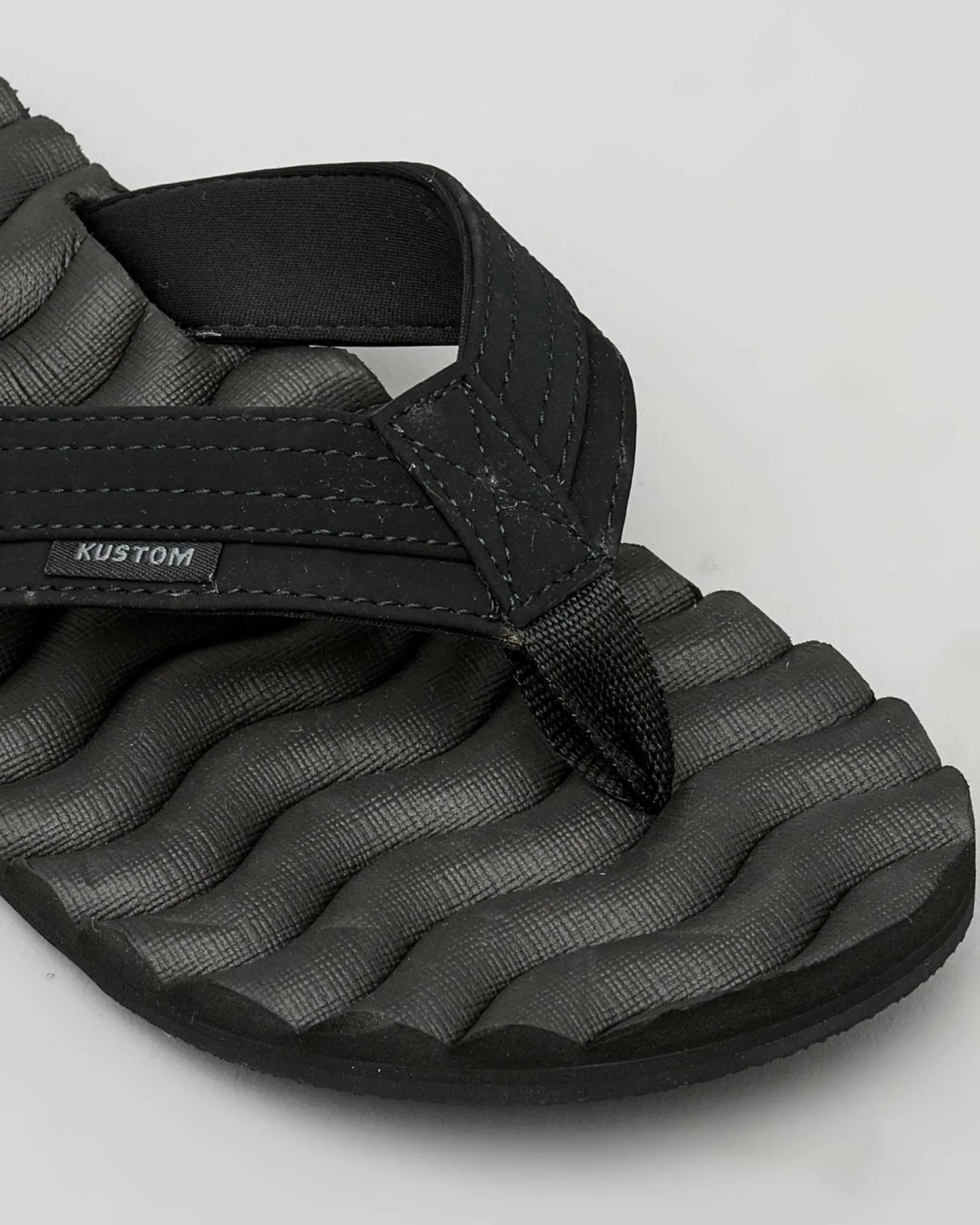 Kustom Mens' Hummer III Thongs All Black Best