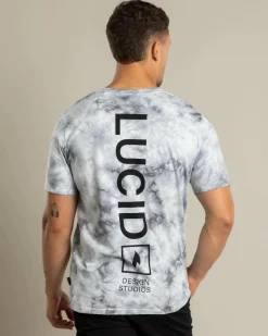 Lucid Merger T-Shirt Lt Grey Mottle Hot