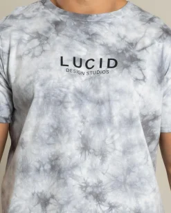 Lucid Merger T-Shirt Lt Grey Mottle Hot