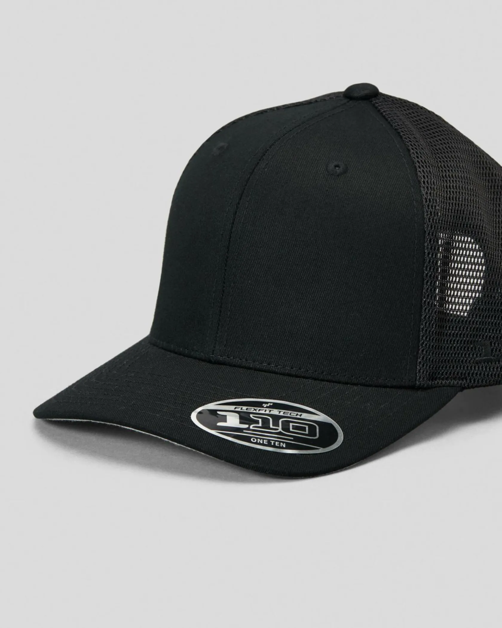 Flexfit Mesh Trucker Cap Black New