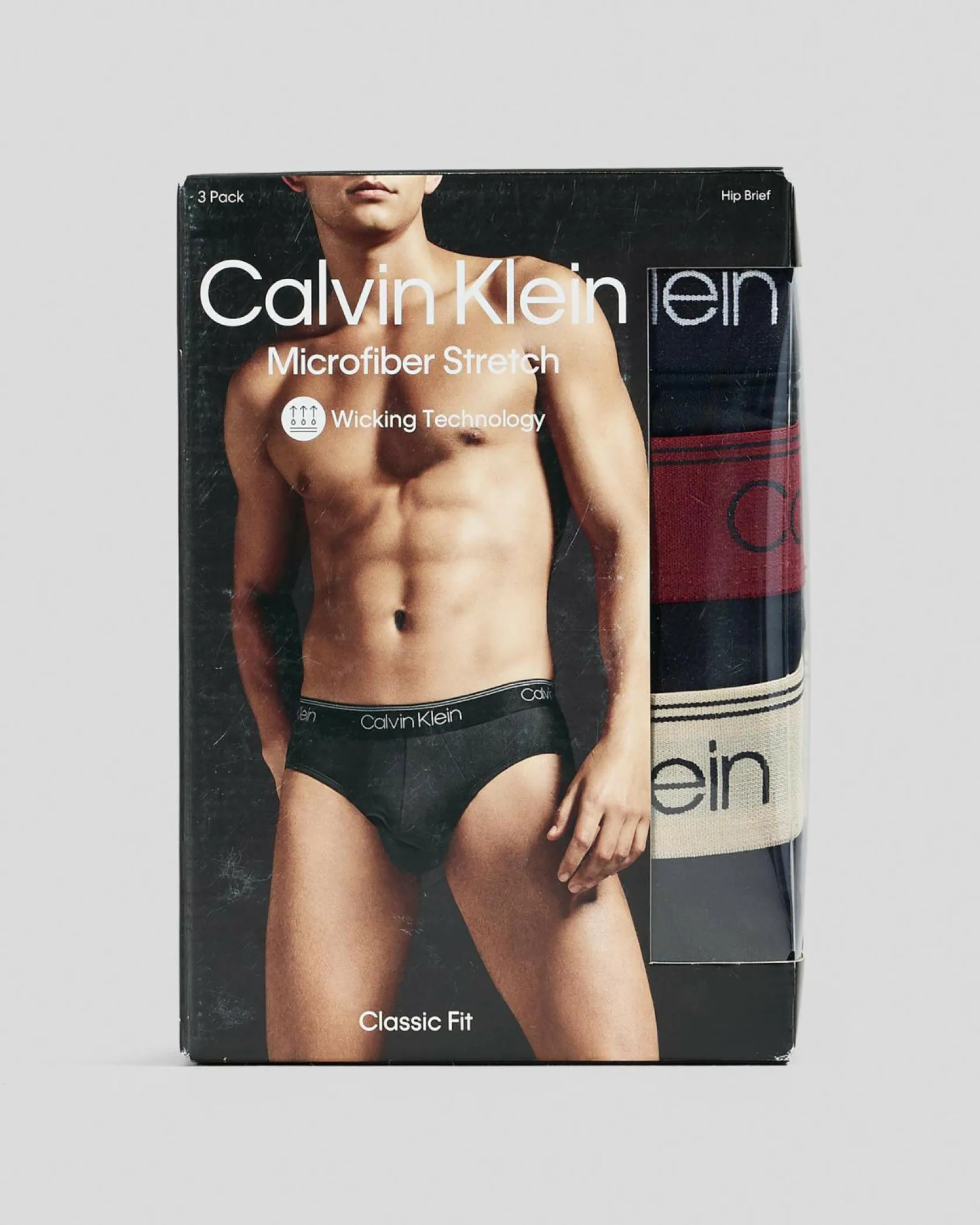 Calvin Klein Micro Stretch Hip Briefs 3 Pack Black W/ Black/syrah/cocoon Wbs Outlet