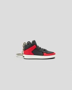 Lucid Mini Shoes Keyring Black/red