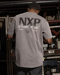 Nena & Pasadena Mirage Box Fit T-Shirt Pigment Charcoal Sale