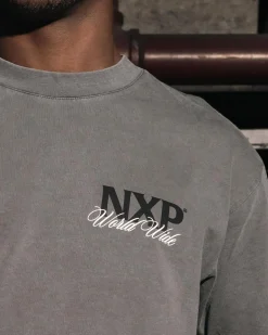 Nena & Pasadena Mirage Box Fit T-Shirt Pigment Charcoal Sale