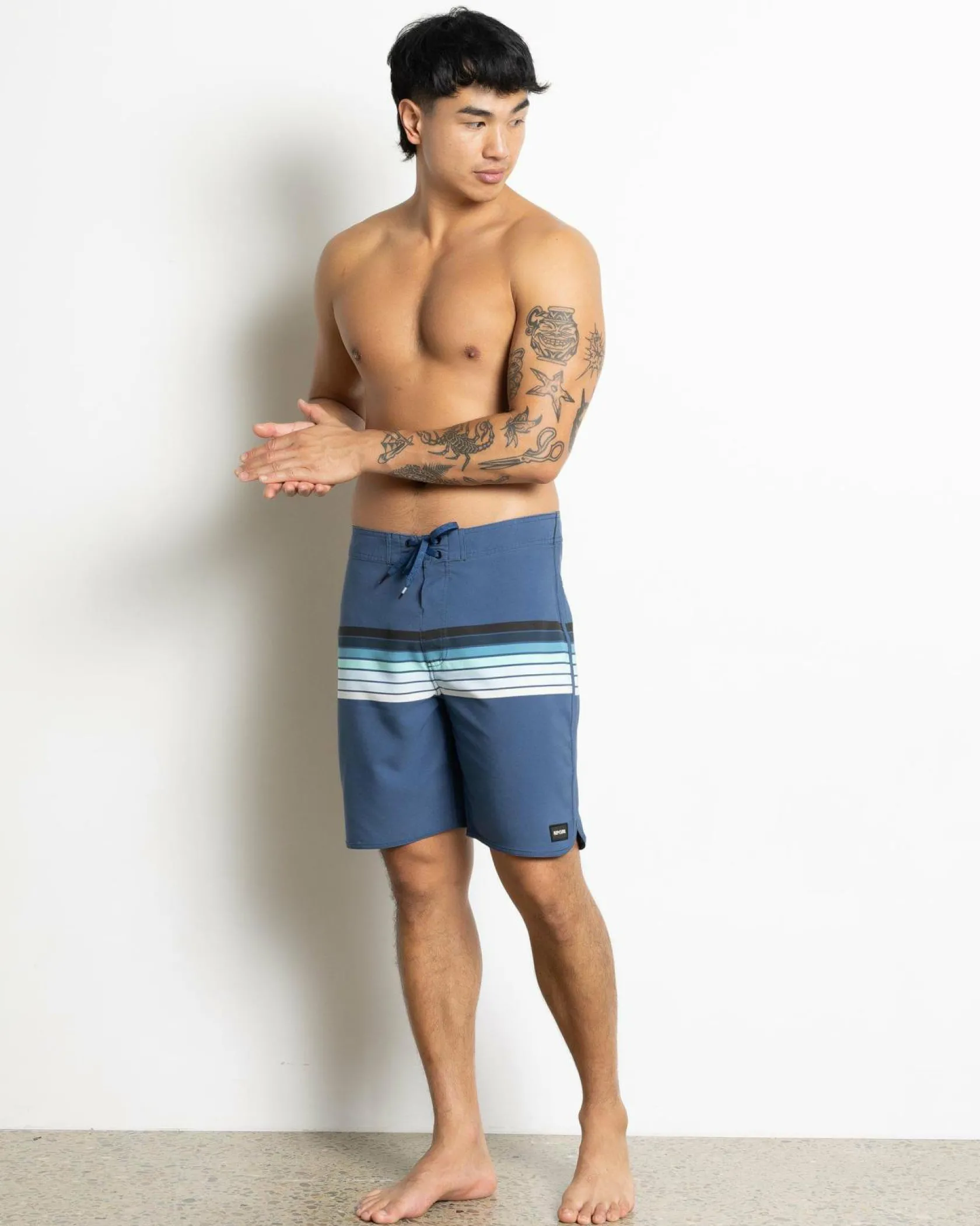 Rip Curl Mirage Surf Revival 19" Board Shorts Washed Navy Outlet