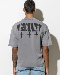 Kiss Chacey Missing Oversized T-Shirt Mineral Charcoal Sale