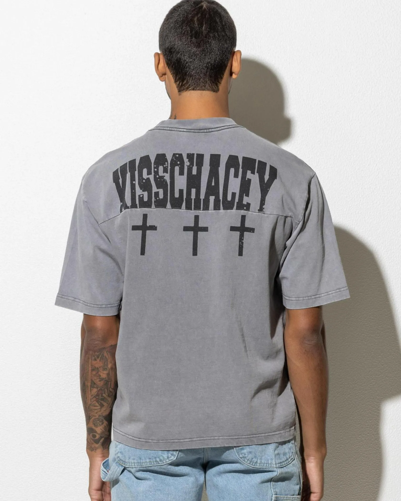 Kiss Chacey Missing Oversized T-Shirt Mineral Charcoal Sale