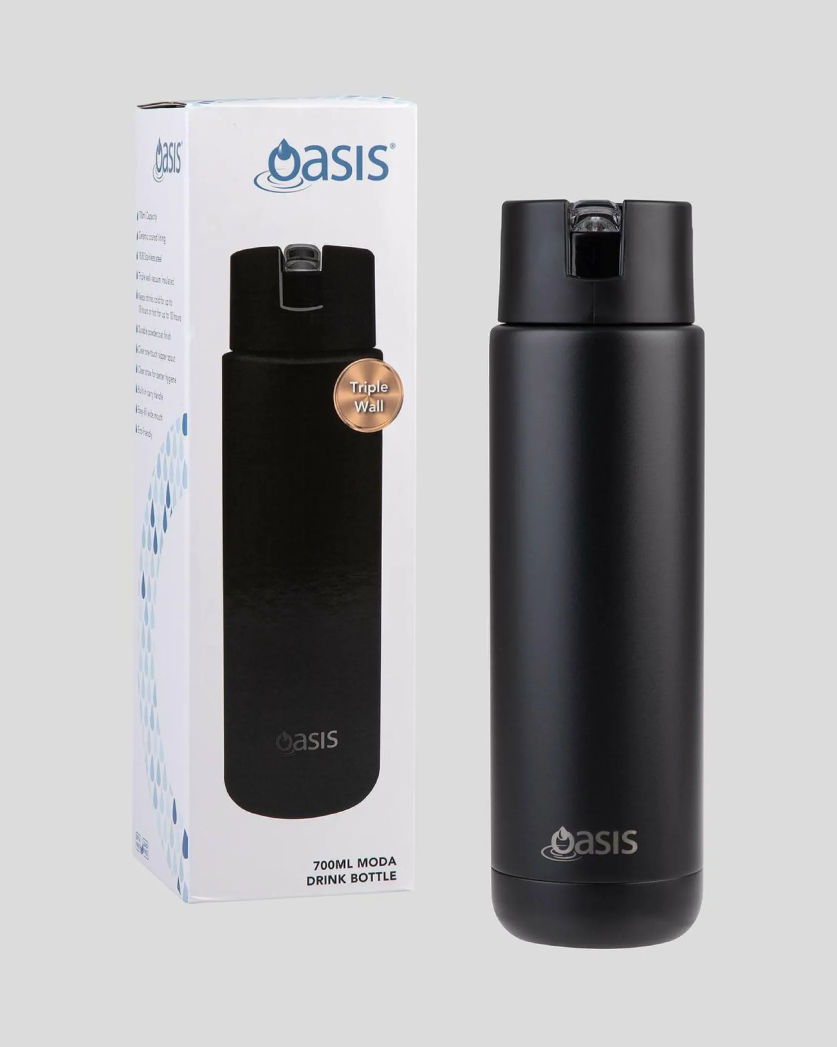 Oasis Moda 700ml Bottle Black Online