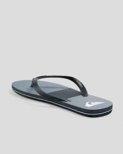 Quiksilver Moncata Art Thongs Black/grey/black Discount