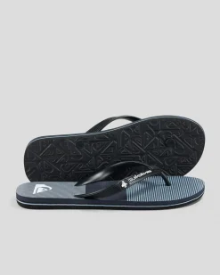 Quiksilver Moncata Art Thongs Black/grey/black Discount