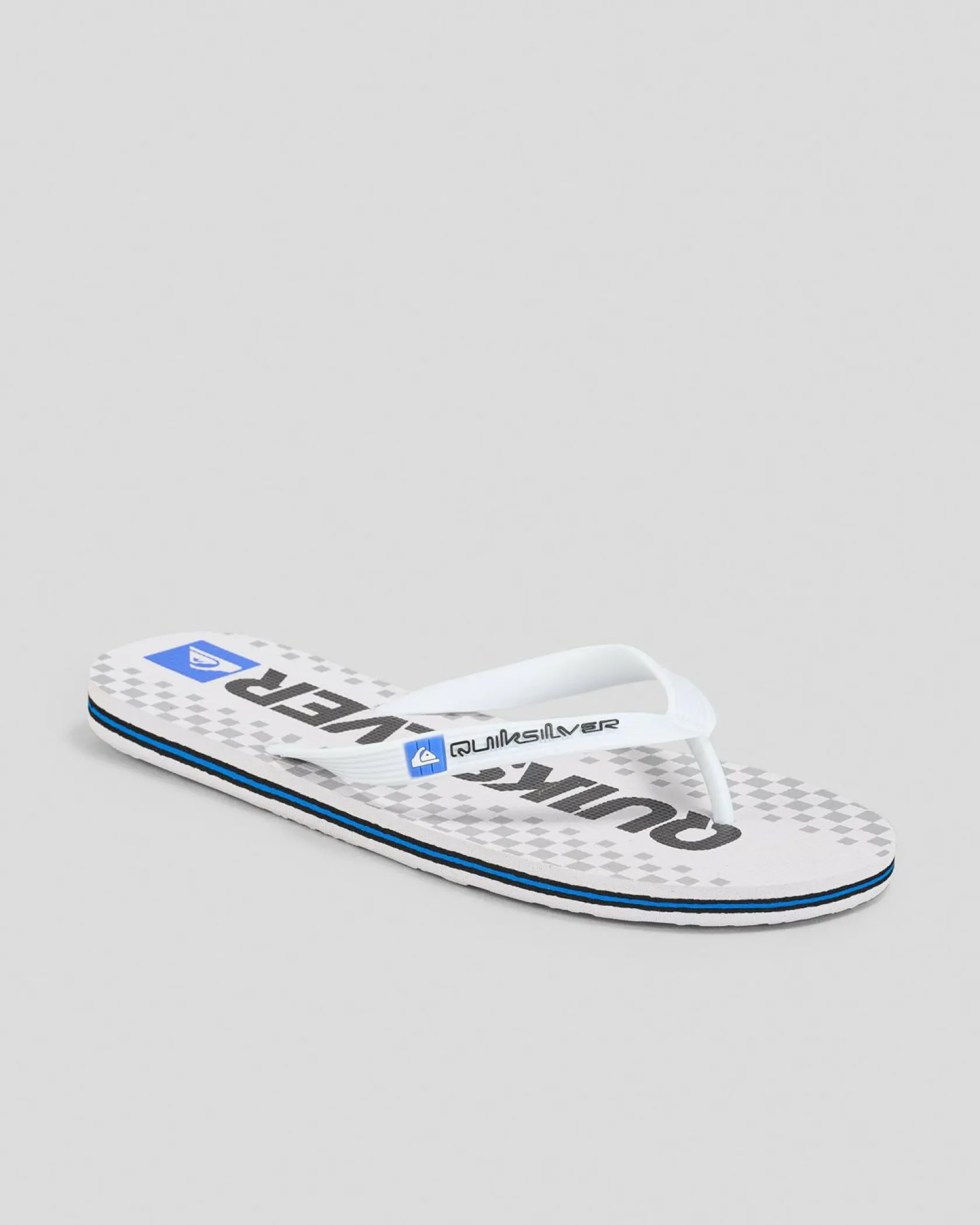Quiksilver Moncata Blaze Thongs White/blue/grey Discount