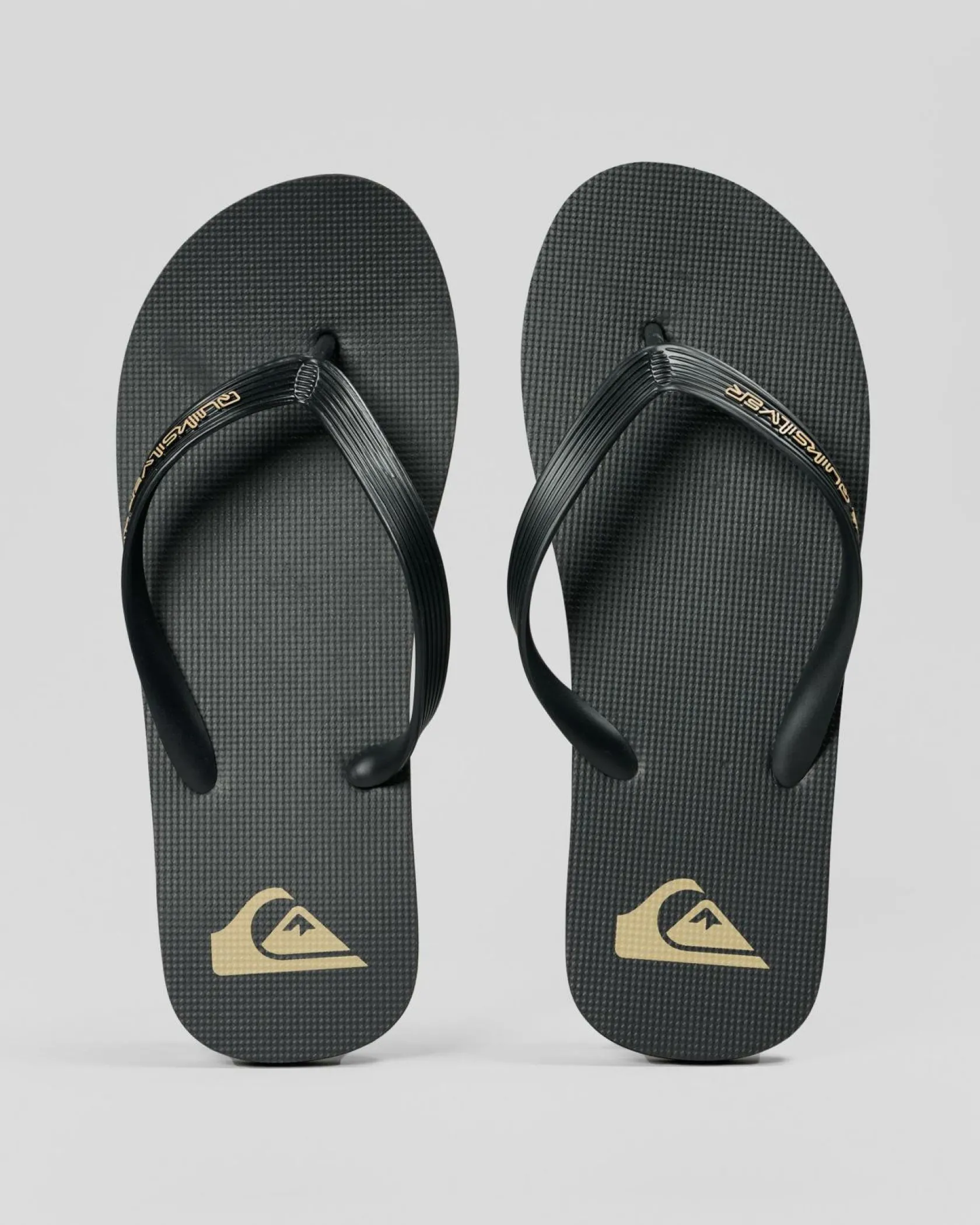 Quiksilver Moncata Core thongs Black/tan Clearance