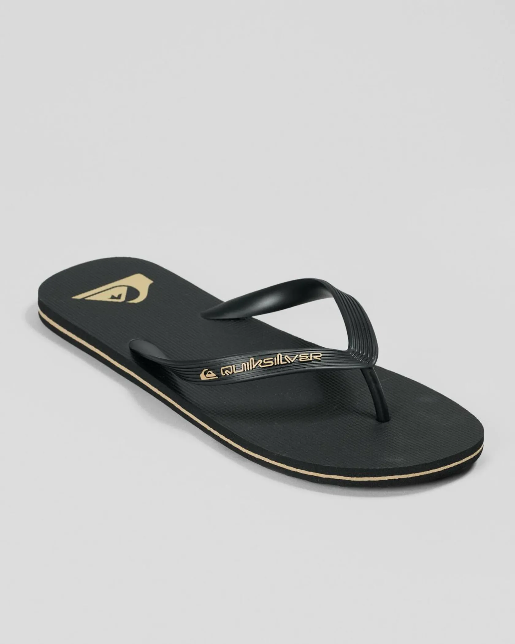 Quiksilver Moncata Core thongs Black/tan Clearance