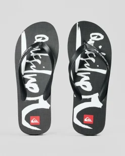 Quiksilver Moncata Natas Thongs Black Outlet