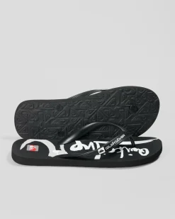 Quiksilver Moncata Natas Thongs Black Outlet