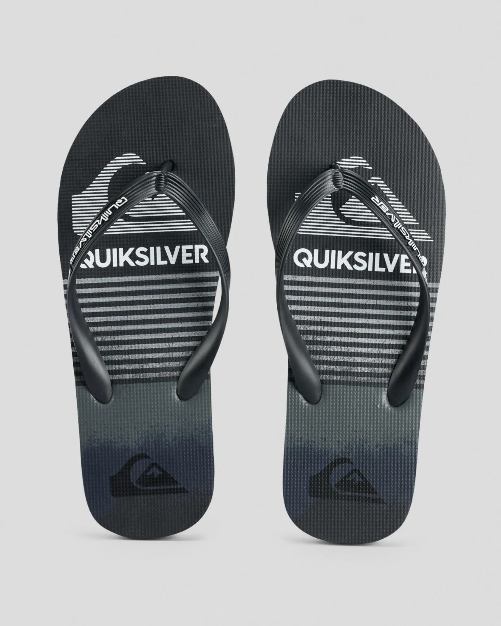 Quiksilver Moncata Slab Thongs Black/grey New