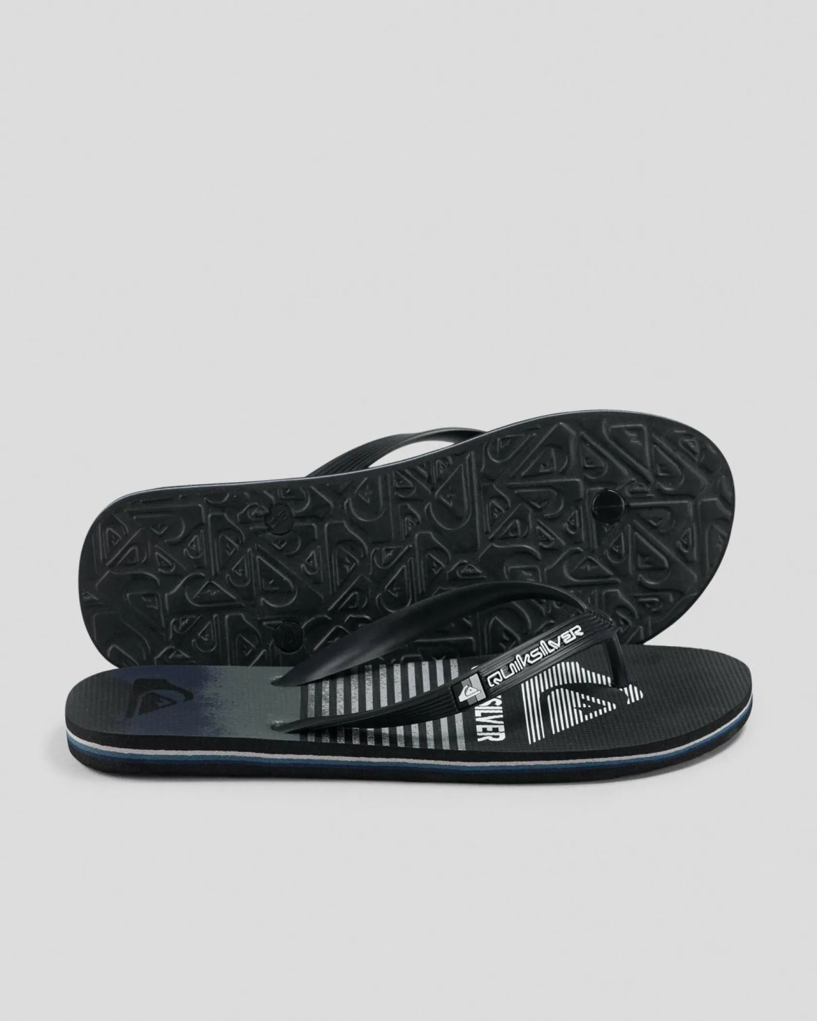 Quiksilver Moncata Slab Thongs Black/grey New