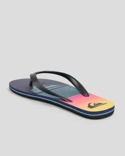 Quiksilver Moncata Slab Thongs Black/navy/multi Best