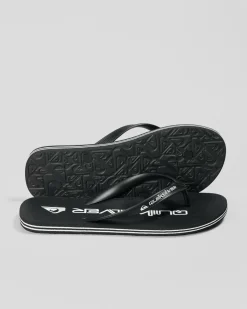 Quiksilver Moncata Two Tone Thongs Black Outlet