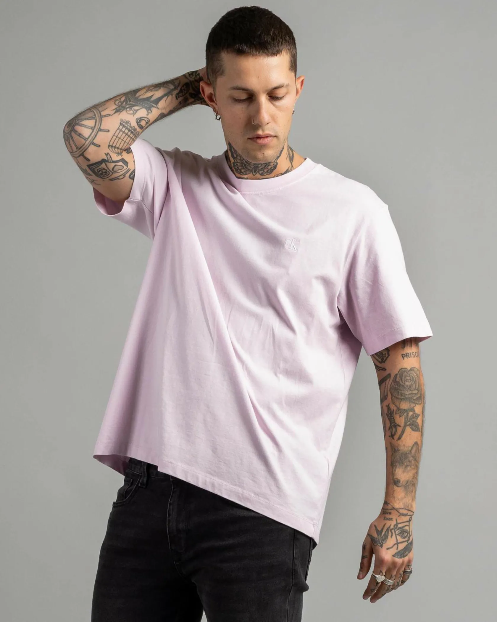 Calvin Klein Monogram Easy T-Shirt Spring Lilac Hot