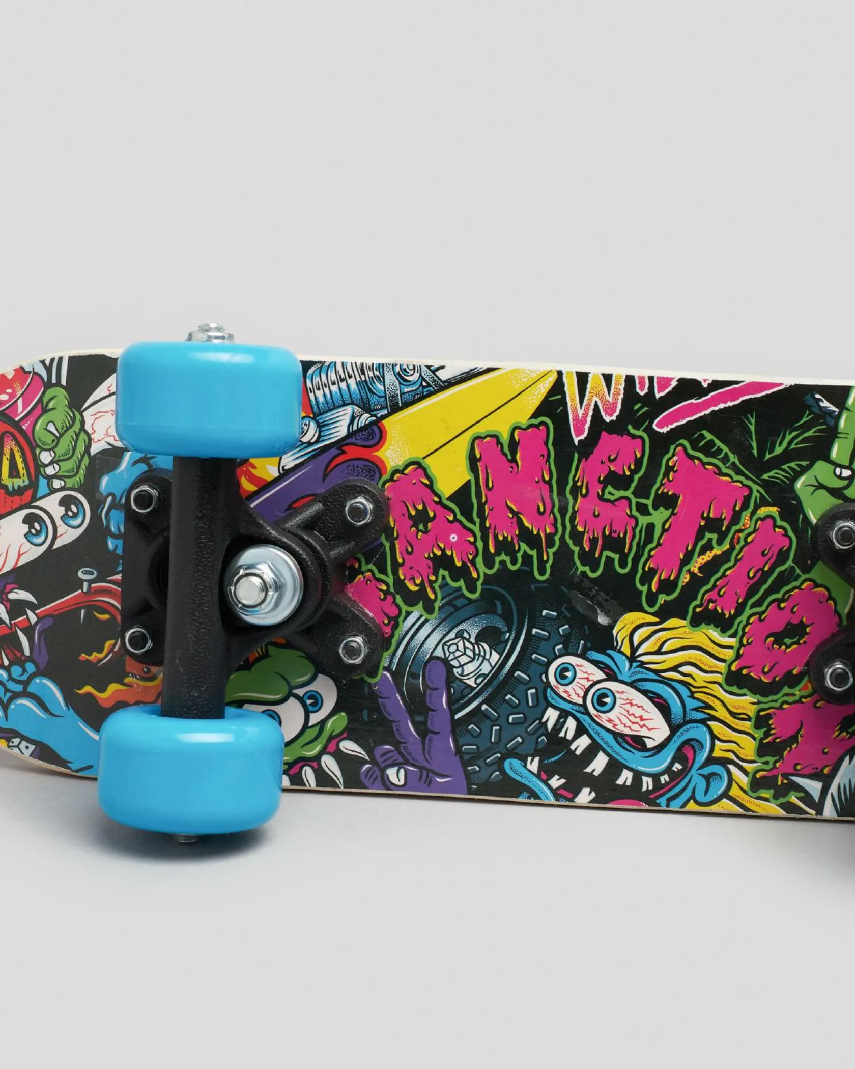 Sanction Monstered Mini Skateboard Timber Clearance