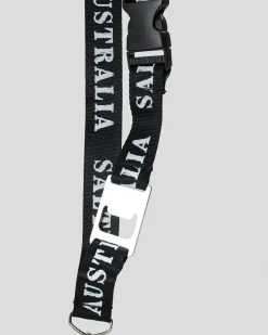 Salty Life More Drinking Lanyard Stubby Cooler Black Sale