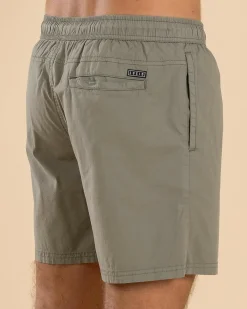 Lucid Motion Elastic Waist Shorts Green New