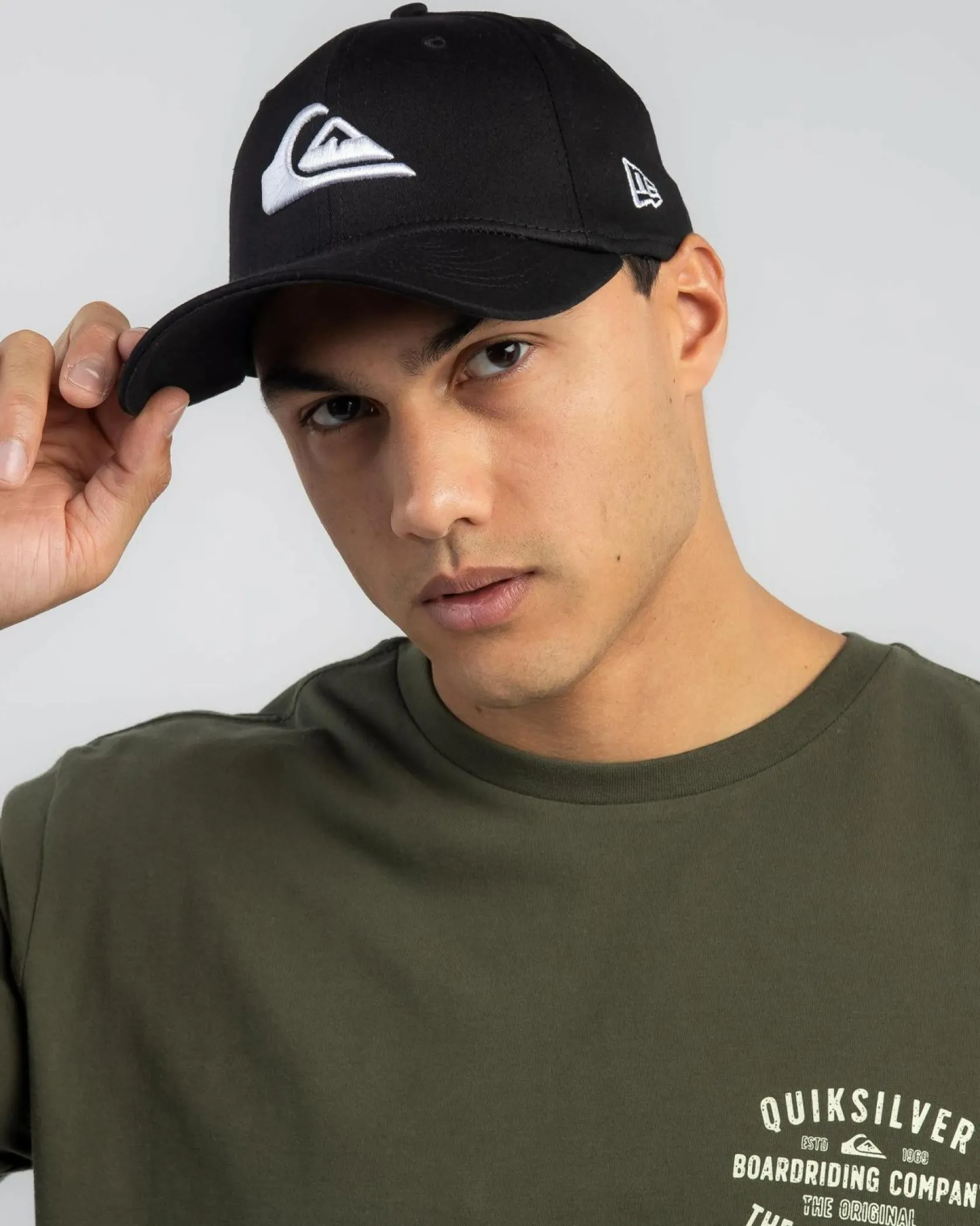 Quiksilver Mountain & Wave Cap Black/white Hot