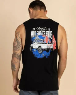 Ringers Western Mud Sweat Beers Muscle Tank Black Outlet