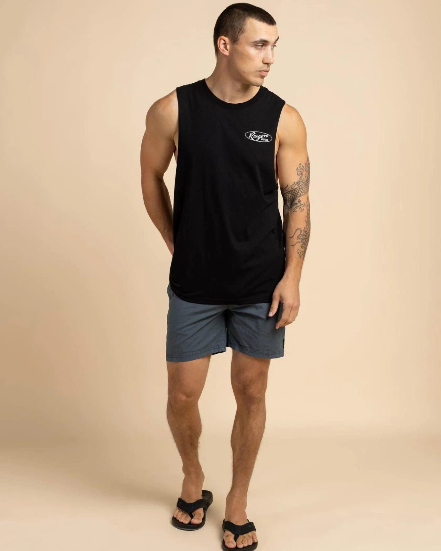 Ringers Western Mud Sweat Beers Muscle Tank Black Outlet
