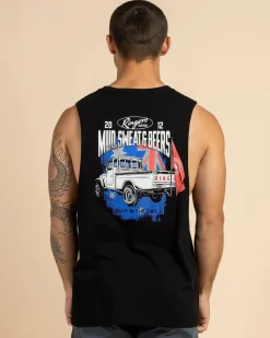 Ringers Western Mud Sweat Beers Muscle Tank Black Outlet