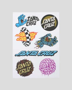 Santa Cruz Logo Sticker Sheet Multi Discount
